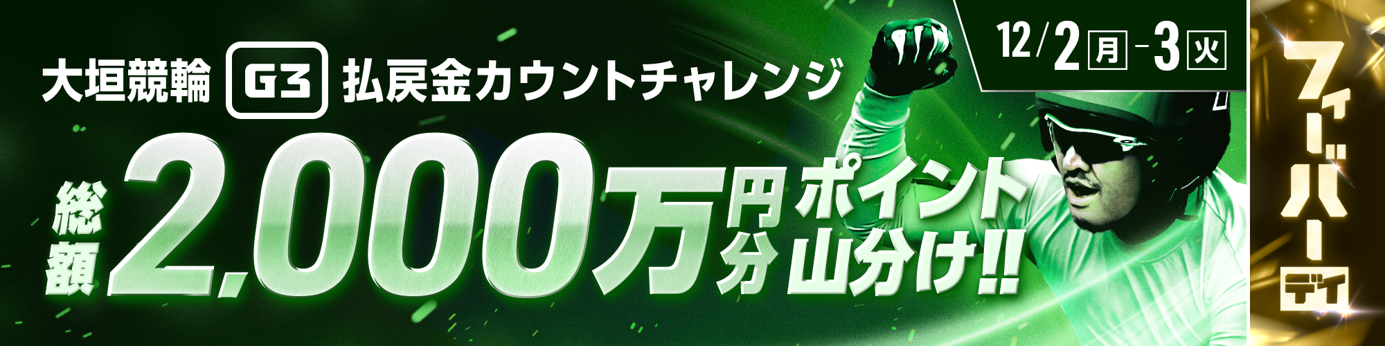 【総額2,000万】大垣G3後半戦は毎日1,000万山分け！