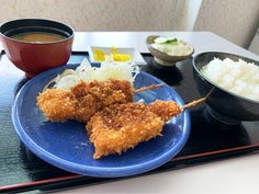 松阪競輪 グルメ写真 串カツ定食
