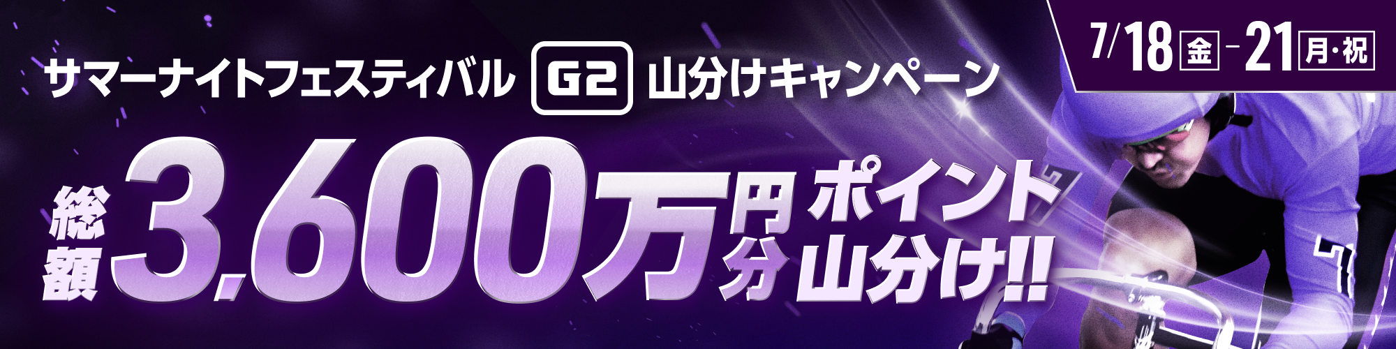 【還元総額3,600万】玉野G2 山分けキャンペーン