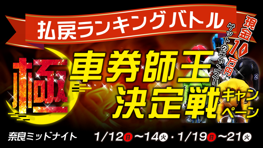 <【キャンペーン】極・車券師王決定戦キャンペーン（2020年1月）>
