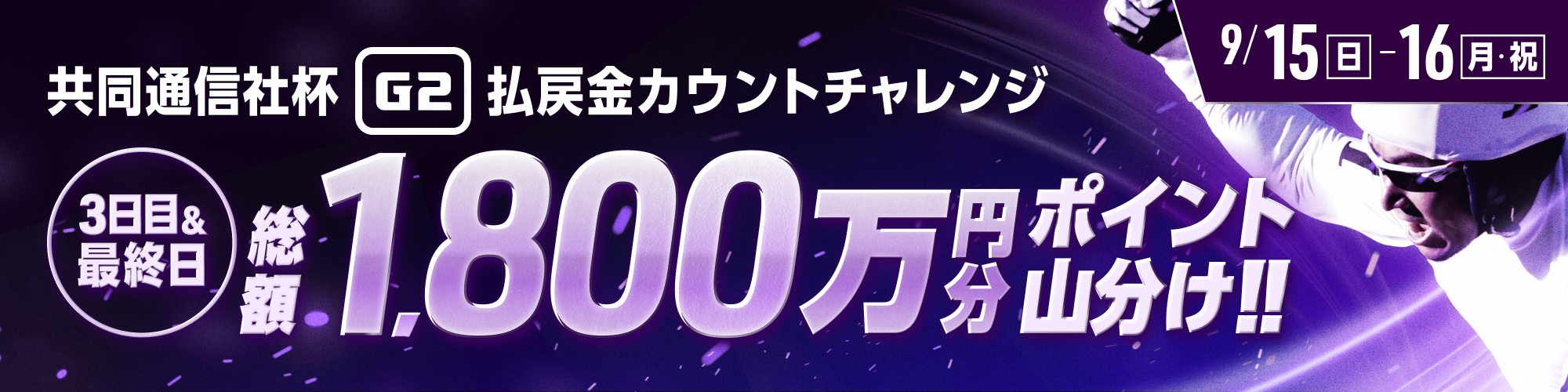 宇都宮競輪】共同通信社杯競輪（G2）3日目&最終日は総額1,800万山分け!!【ウィンチケット競輪】